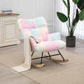 SAETSFEG Rocking Chair Nursery Teddy Upholstered Glider Rocker Rocking Accent by SAETSFEG