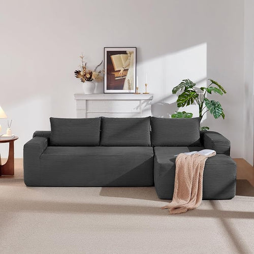 97" Cloud Sectional Couch, Modern Modular Sectional Sofa by HANXIN
