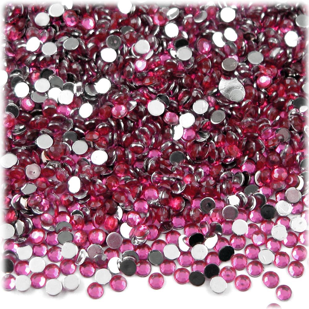 The Crafts Outlet 1,440pc Rhinestones Round 3mm (10ss) Light Green