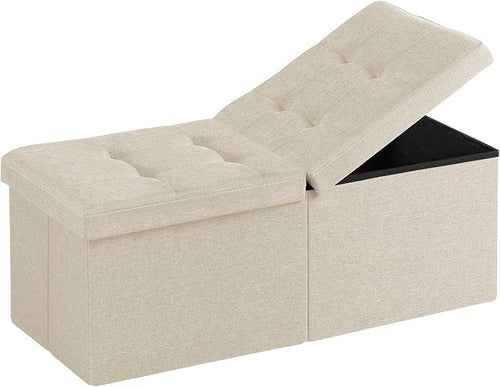 30.5-INCH Storage Ottoman Bench, Footrest by Unknown
