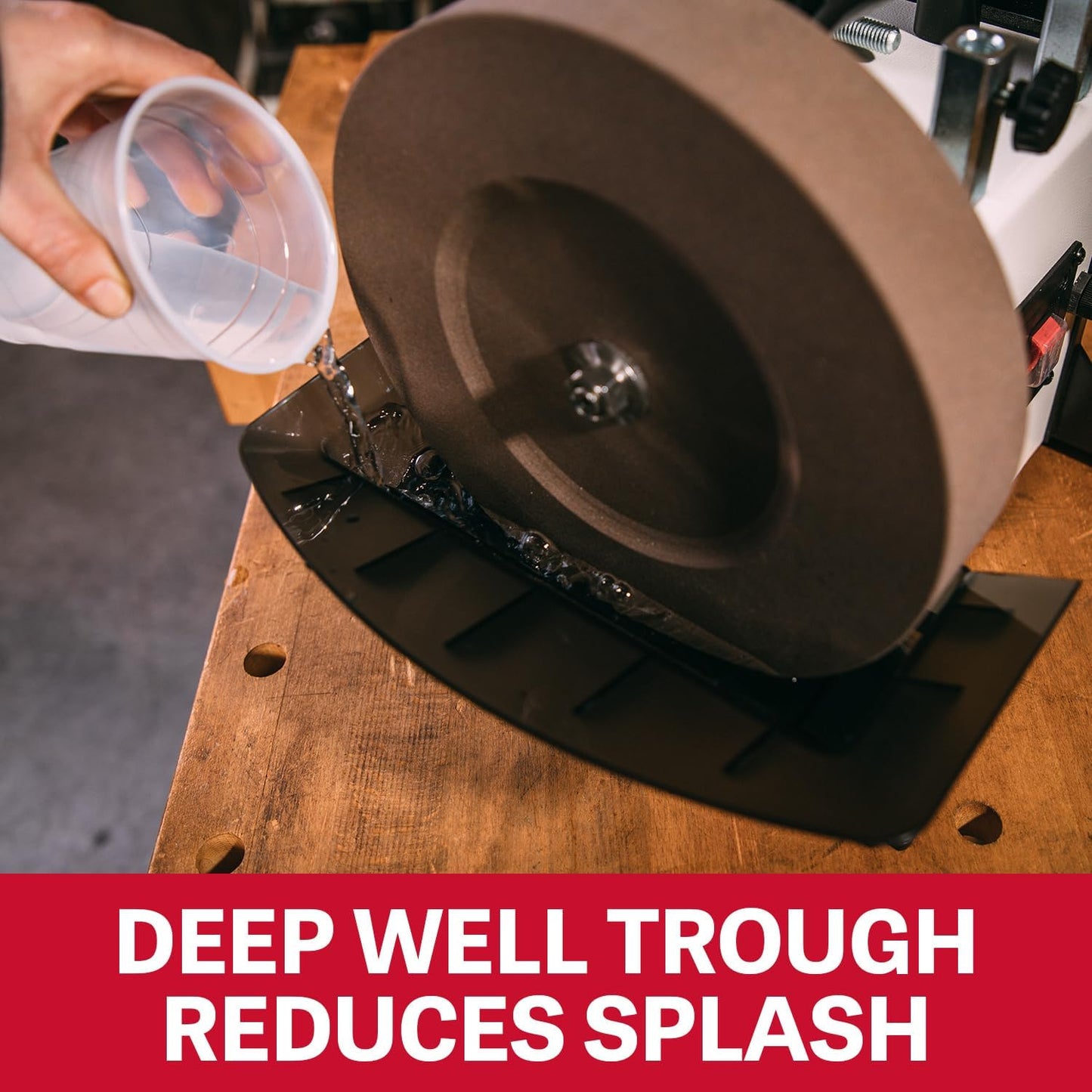 JET 10-Inch Variable-Speed Wet Sharpener, 150 RPM, 120V 1Ph (Model JWS-10)