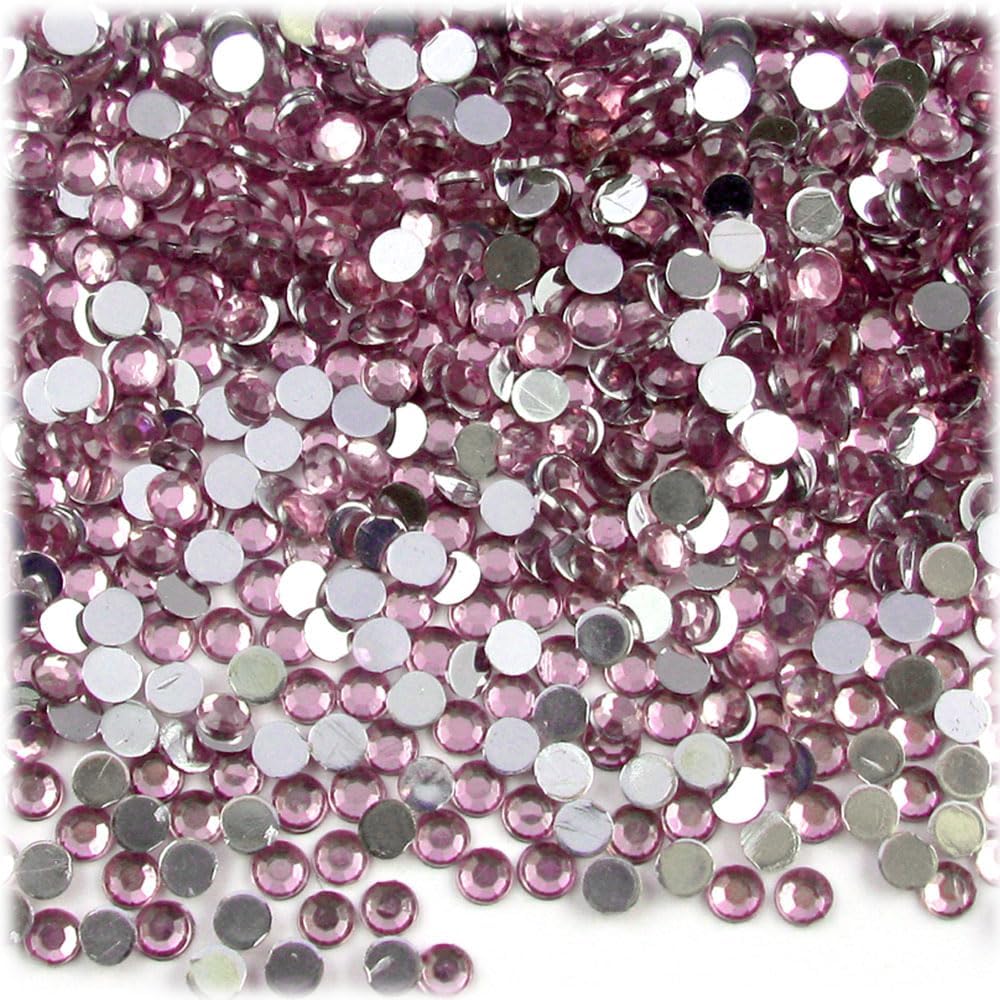 The Crafts Outlet 1,440pc Rhinestones Round 3mm (10ss) Flatback Golden Yellow
