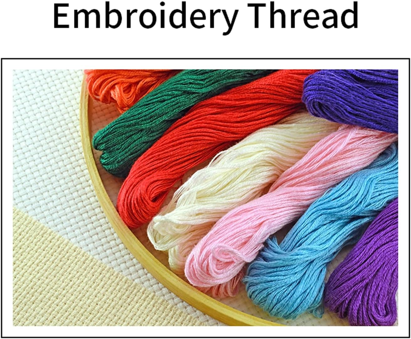 Joyhoor Cross Stitch Kits for Beginners Stamped Cross-Stitch Supplies Needlework preprint Embroidery Kits for Adults DIY Needlepoint Kits Embroidery Patterns 11CT-Cat Watch Van Gogh Stars 18x18 inch