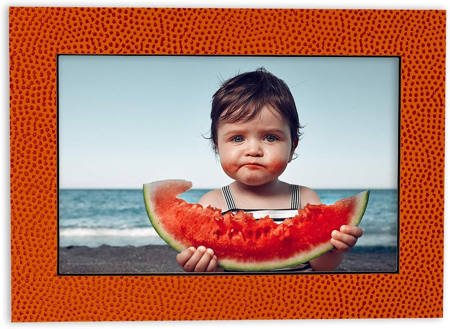 8.5x11 Mat Bevel Cut for 7x9 Photos - Acid Free Basketball Texture Precut Matboard With Backing Board and Crystal Clear, Self Seal Photo Mat Bag - For Pictures, Photos, Framing - 4-ply Thickness