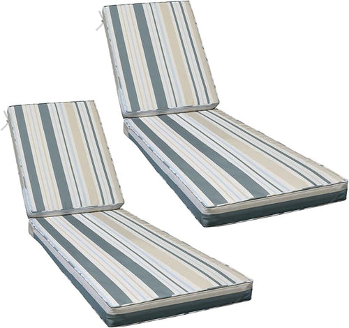 AAAAAcessories Outdoor Chaise Lounge Cushions, Fade-Resistant, Waterproof Patio by AAAAAcessories