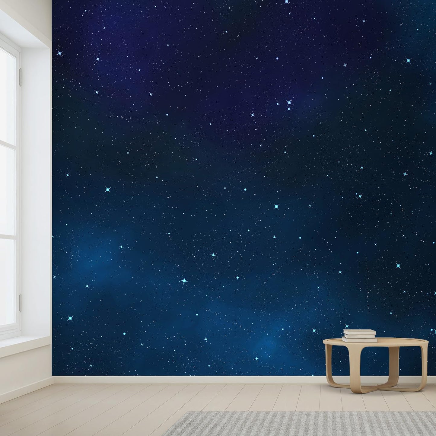 wall26 Large Wall Mural Beautiful Scenery of The Starry Night Self-Adhesive Vinyl Wallpaper Removable Wall Sticker - 100" x 144"