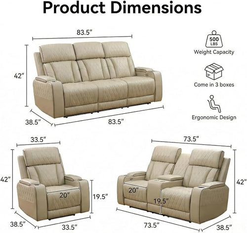 3-Piece Power Recliner Set - Image 2