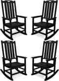 THOEOE Oversized Rocking Chair Set of 4, Outdoor Rocking Chair by THOEOE