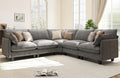 Ihanherry 107" Oversized V-Shaped Modular Sectional Sofa, Cloud Couch by iHanHerry