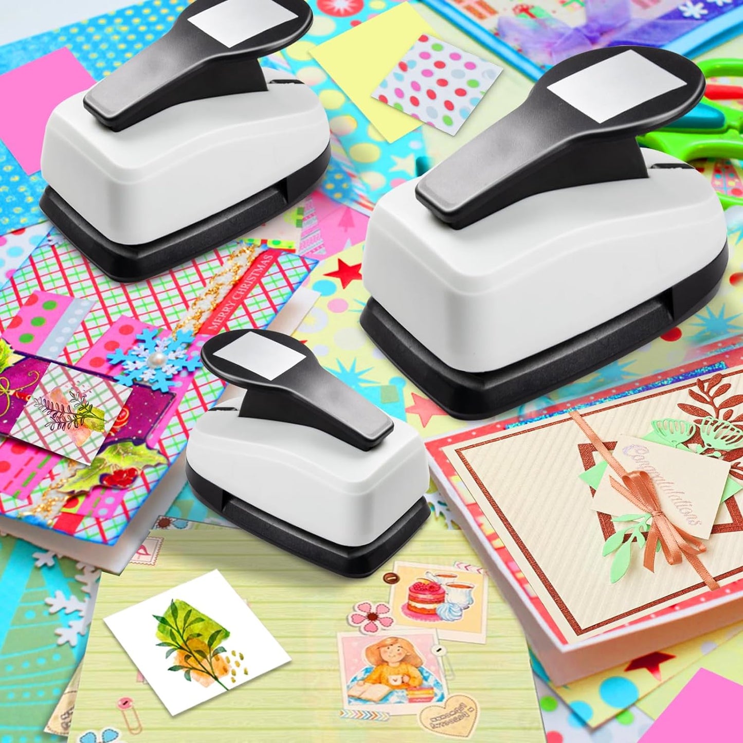 Square Hole Puncher Square Paper Punch Shape Punches for Paper Crafts