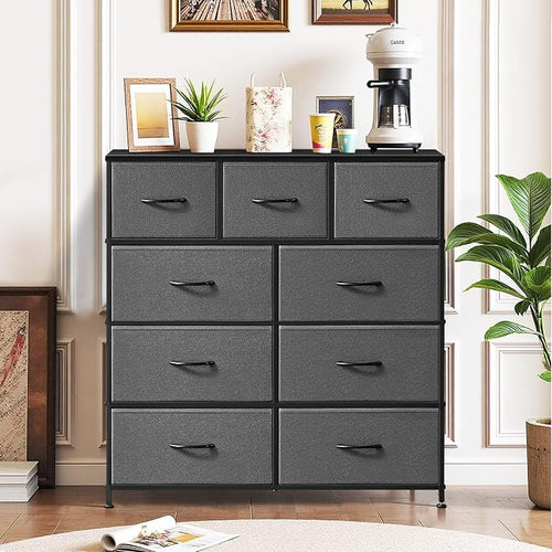 9-Drawer Dresser for Bedroom, Anti-Tip Tall Storage Organizer Chest of Drawers - Image 2