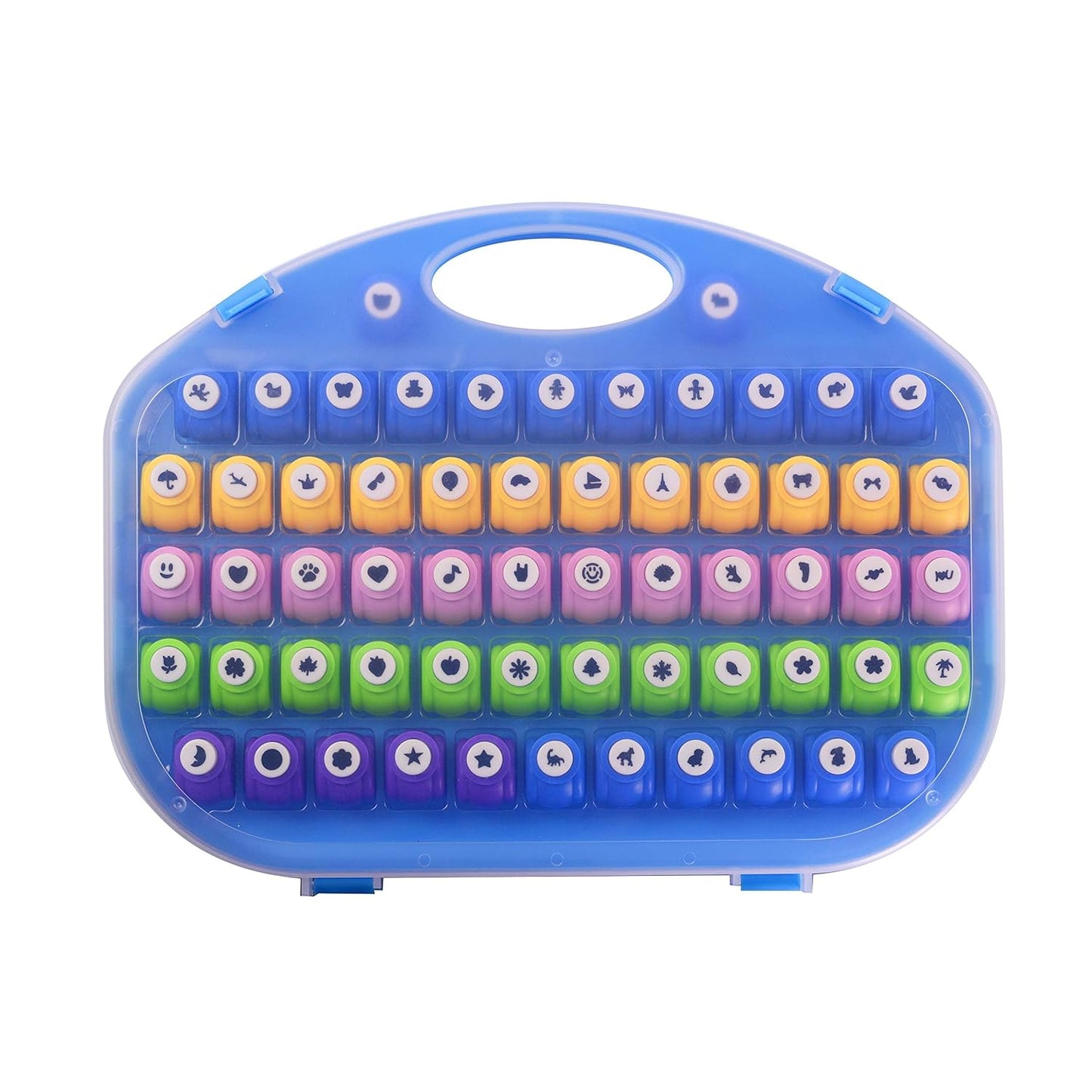 Shape Paper Punch Set | School Scrapbooking Paper Punchers for Arts and Crafts | Hole Punch Shapes That Kids and Adults Adore | Premium Crafting Supplies Kit includes 60 Paper Puncher Shapes (60 Pcs)