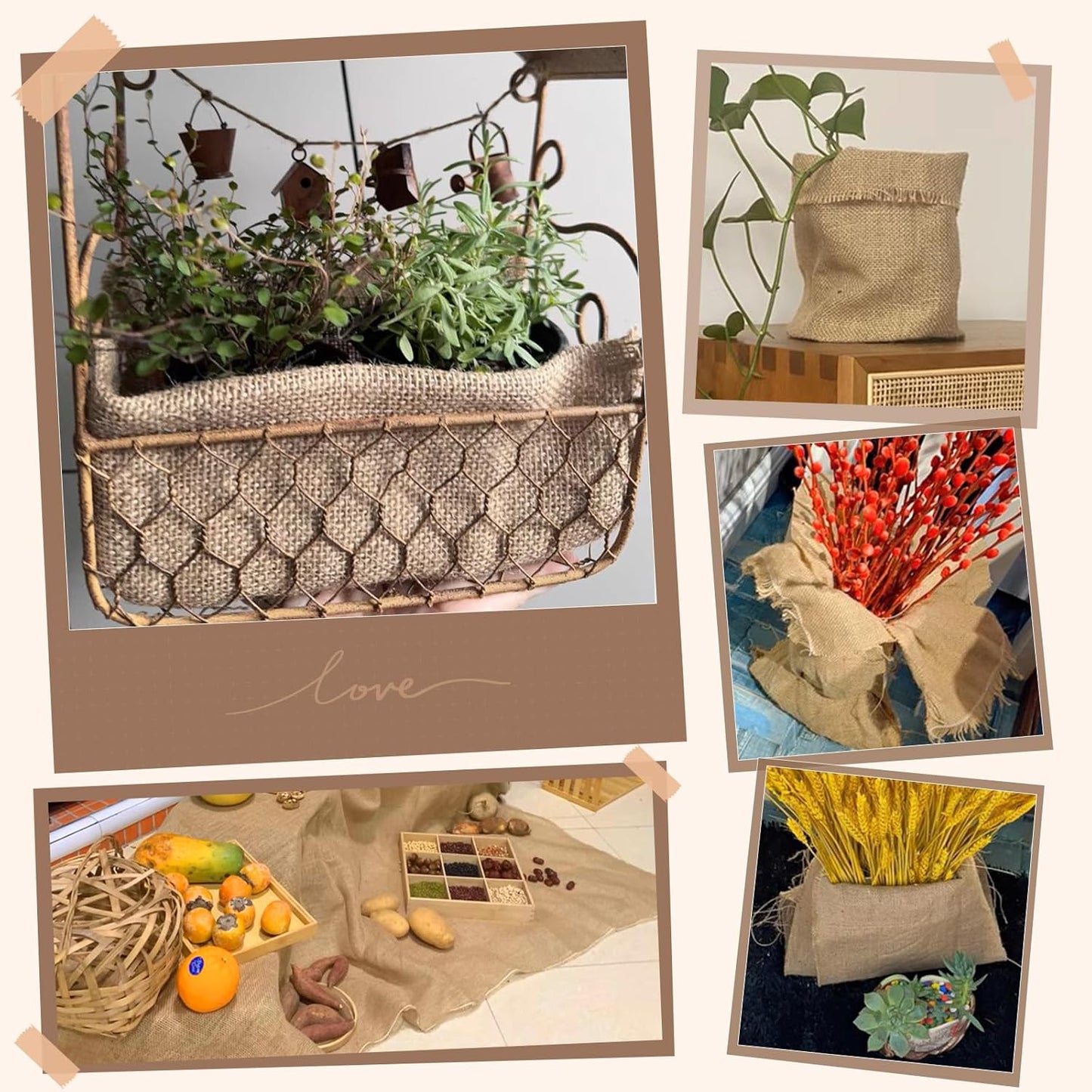 40" x160 Feet Premium Natural Burlap Fabric Roll – Multipurpose for Gardening, Weddings, Crafts & Holiday Decor – Wedding Aisle Runner, Halloween/Christmas Burlap, Weed Barrier & More
