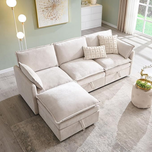 85.83" Modular Sectional Cloud Couches by Unknown