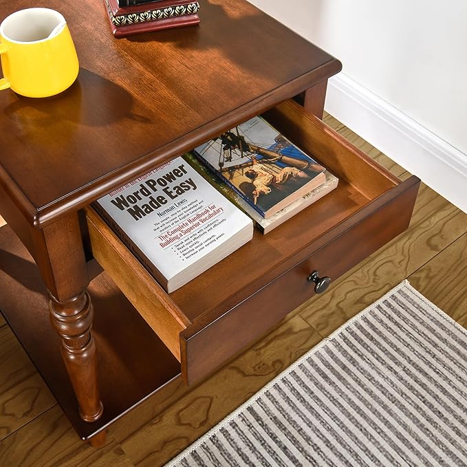 Living Room Table Set-One Rectangular Coffee Table and Two Square End Tables - Image 7