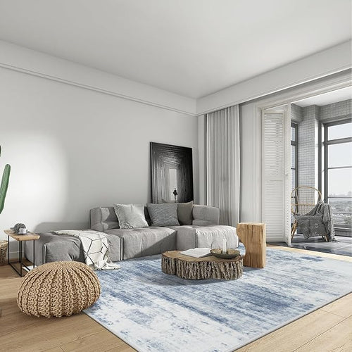 4x6 Area Rugs Washable Rug: Modern Abstract Living Room Rug Soft Anti-Skid Thin - Image 2
