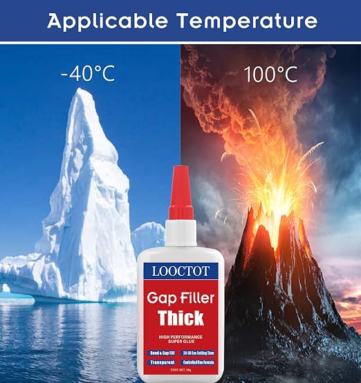 LOOCTOT 60g Gap Filler Thick Super Glue Premium Adhesive, CA Glue - Image 4