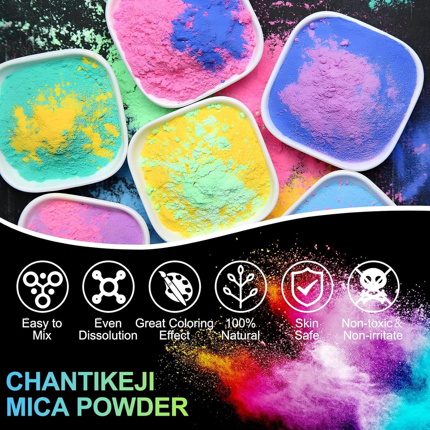 Mica Powder,7.05OZ（200g）,Glitter Merck Green Gold Mica Powder Pigment for Epoxy Resin，Lip Gloss，Car Paint，Dye，Soap Making，Nail Polish,Epoxy Resin,Candle Making,Bath Bombs