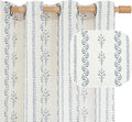 BGment Navy Blue Vintage Floral French Country Curtains 63 Inch Length by BGment