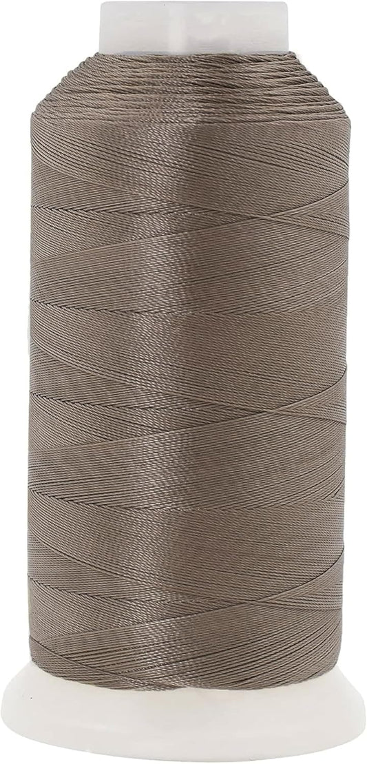 Mandala Crafts Taupe Heavy Duty Thread - 1500 Yds Tex 70 Thread for Sewing Drapery Jeans Leather Hair Outdoor Marine Upholstery