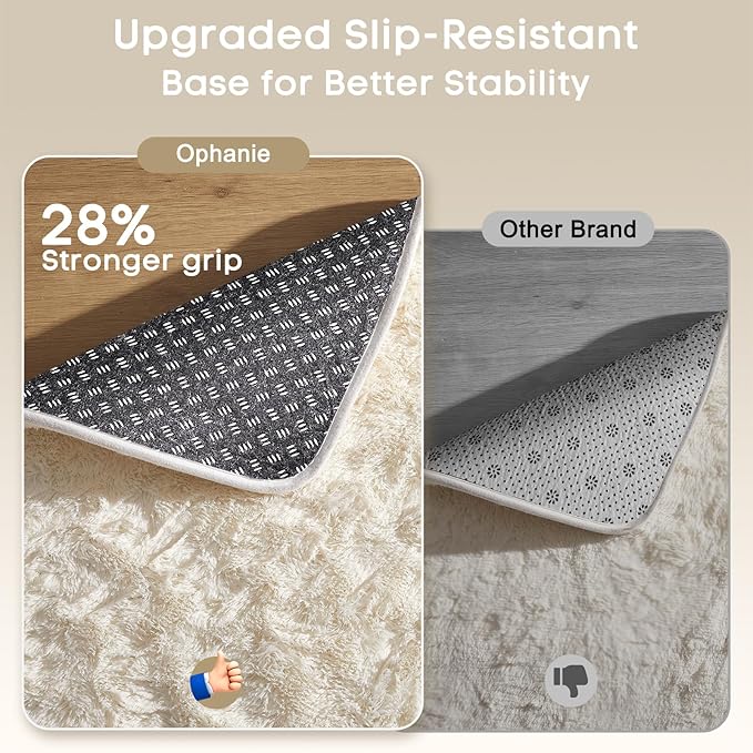 Ophanie 8x10 Area Rugs for Living Room, Washable Non-Slip Fluffy Soft Large - Image 4