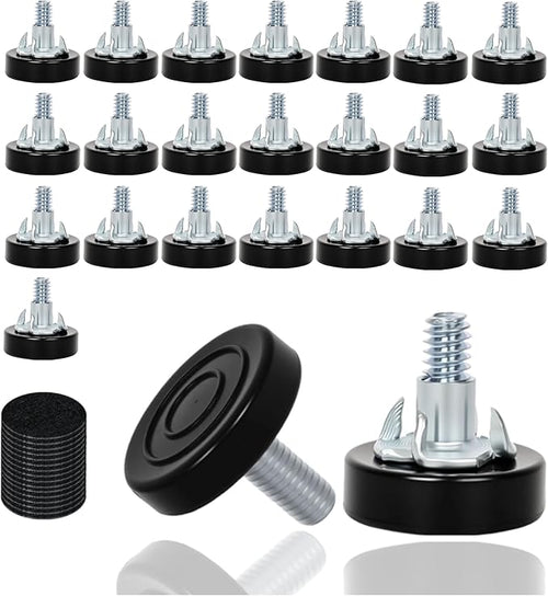 24 PCS M6 Thread Furniture Feet Levelers, Furniture Leveling Feet by Eunenete