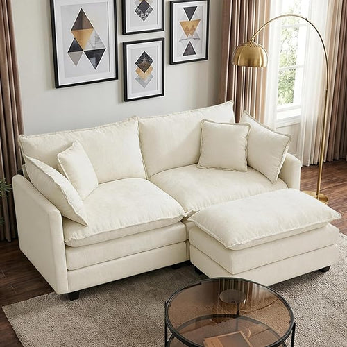 78” Modular Sectional Sofa, L Shaped Cloud Couch by Unknown