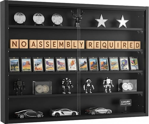 5-Tier Wall Mounted Display Cabinet, No Assembly Required Ready to Use Out of by Odjaraye