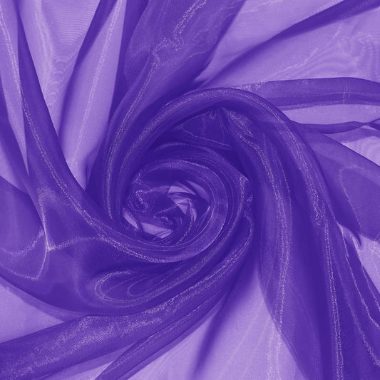 P Pothuiny Sheer Organza Fabric by The Yard, 3 Yards x 60 Inch Wide Bridal Purple Organza Tulle Fabric Roll Shiny Gauze Fashion Dress Sewing Craft for Wedding Party Decorations Backdrop