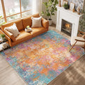 RELEANY Washable Area Rugs 5'x7' Non-Slip Modern Abstract Soft by RELEANY
