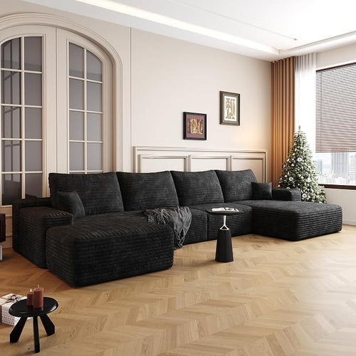136" Sectional Couches for Living Room Cloud Couch Sofa by AWarmHomeForYou