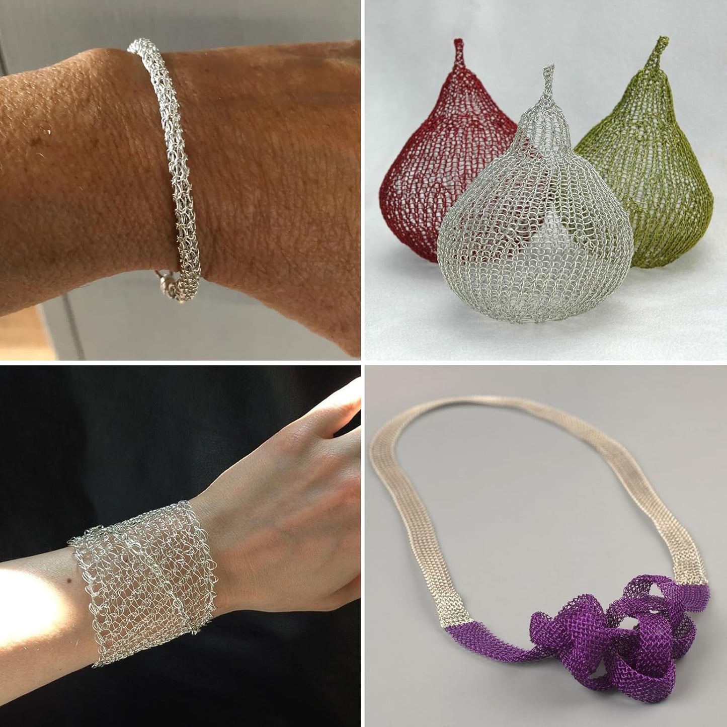 49FT Jewelry Wire 18 Gauge Tarnish-Resistant Copper Beading Wires Roll Bulk for DIY Crafts Jewelry Making, Silver Wire