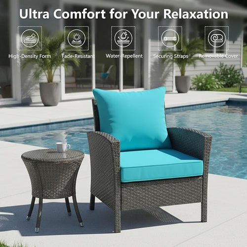 24x24 Inch Outdoor Chair Cushion - Image 2