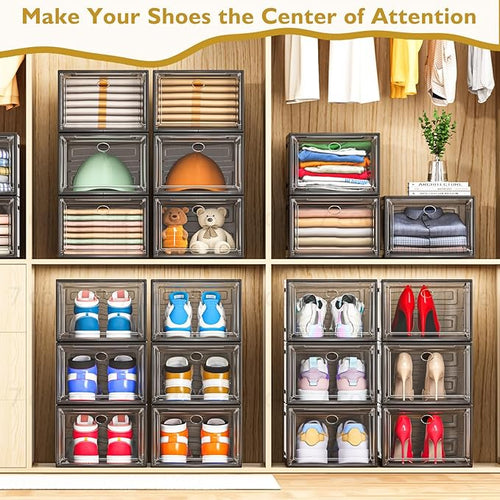 7 code Thicken & Sturdy Clear Shoe Storage Organizer - Image 2