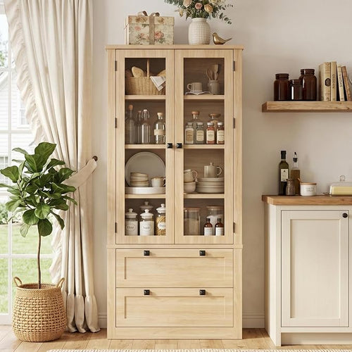 71" Tall Kitchen Pantry Cabinet by Garvee