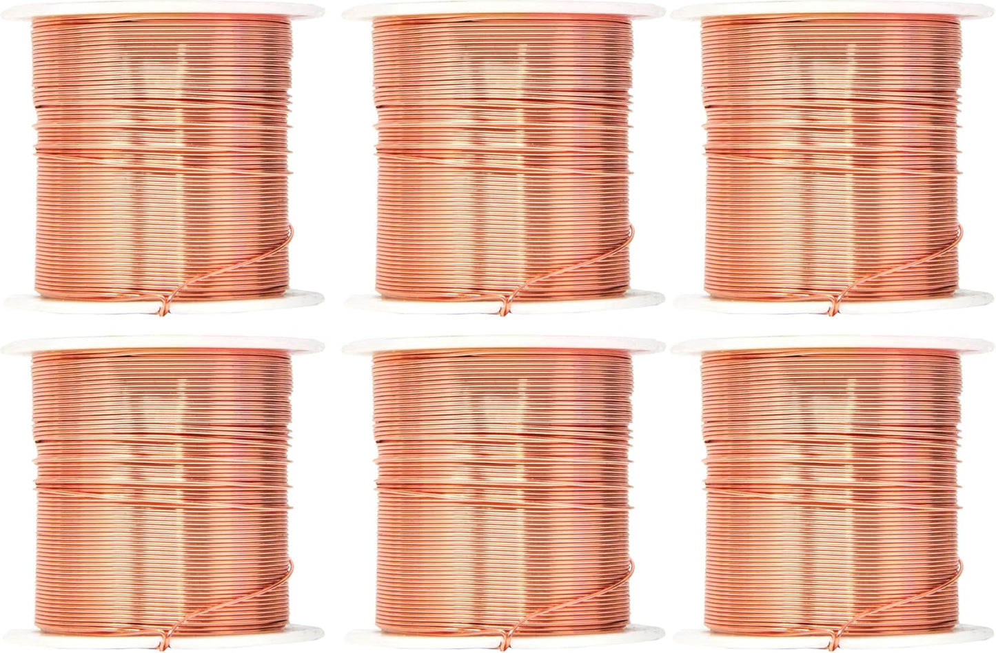 Mandala Crafts 20 Gauge Anodized Aluminum Craft Wire for Jewelry Making - 450 FT Colored Flexible Rose Gold Combo Wire - Bendable for Bonsai Armature Crafting Sculpting