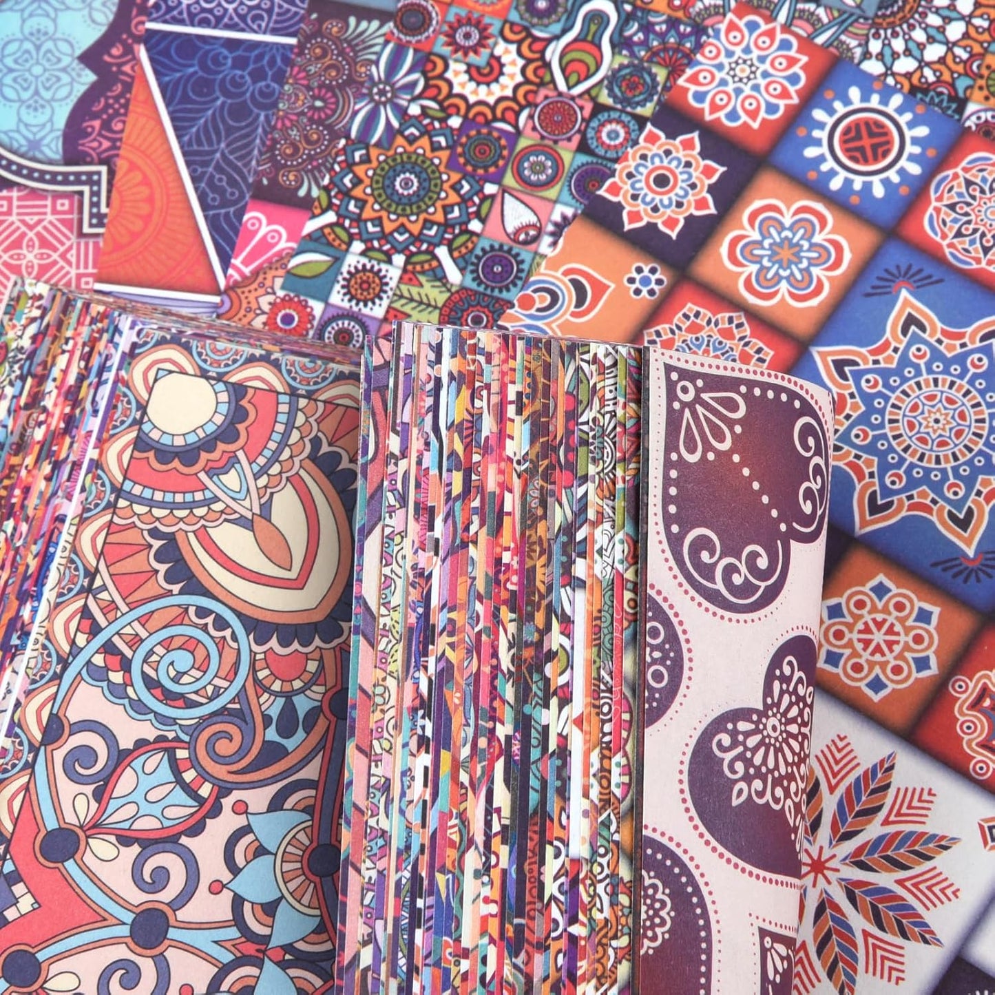 Origami 6x6 Paper Kit 150 Sheets 150 Vivid Colors Double Sided Same Printed Traditional Patterns Square for Arts Crafts Projects Japan Traditional Chiyo.Ethnic Style