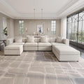 Guyii Modern 135.8" Long Oversized 7-Seater Velvet U-Shaped Sectional Sofa by Guyii