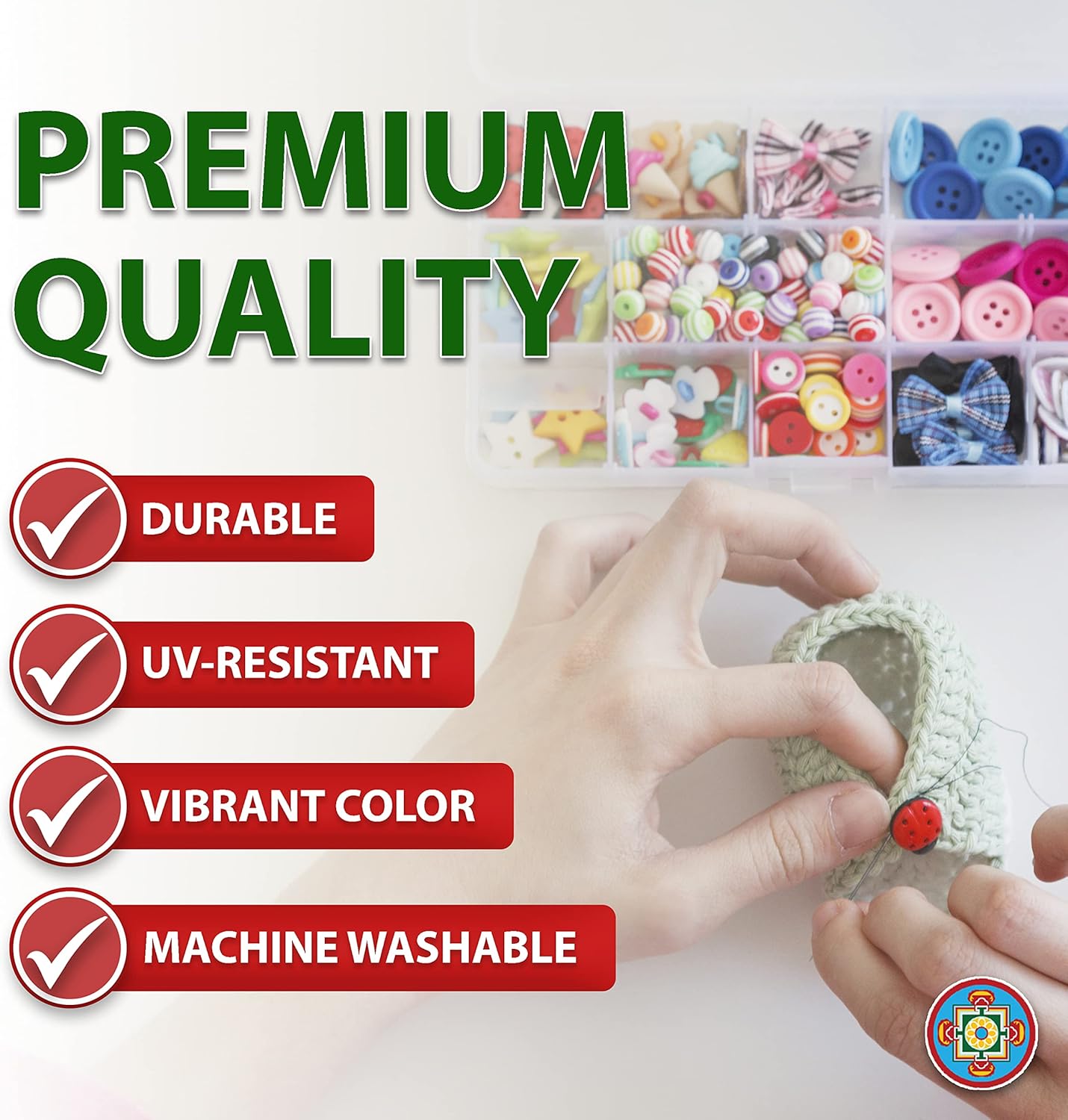 Mandala Crafts Bonded Nylon Thread Airforce Blue Heavy Duty Sewing Threads - 800 YDs Size 277 840D T270 Tex 270 Thread for Leather Jeans Weaving Outdoor Marine Upholstery Threads