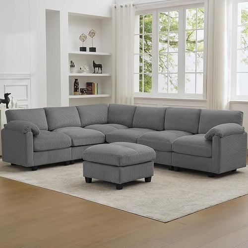 114'' V-Shaped Sectional Cloud Couch by HATPPTO