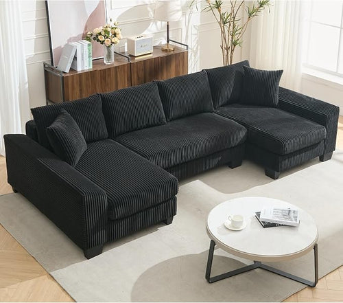 114" Sectional Couches with Pull Out Bed - Image 2