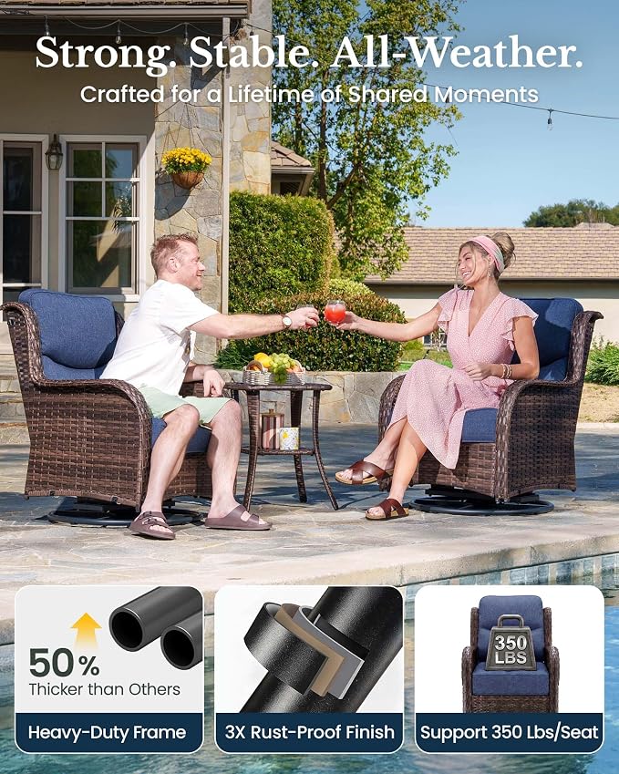 HILLGA 5-Piece Luxury Patio Furniture Set - Image 6