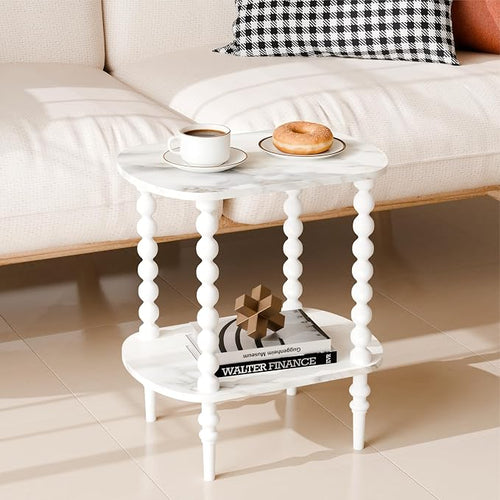 2-Tier Side Table, Small End Table - Image 2