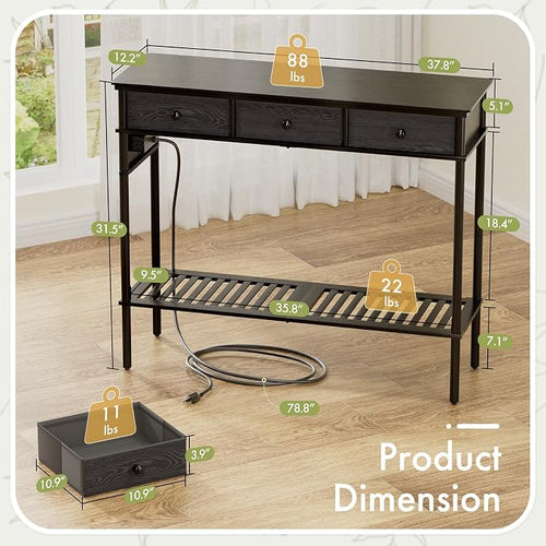 38" Entryway Table Console Table - Image 2