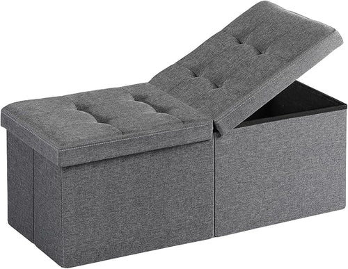 30.5-INCH Storage Ottoman Bench, Footrest by Unknown