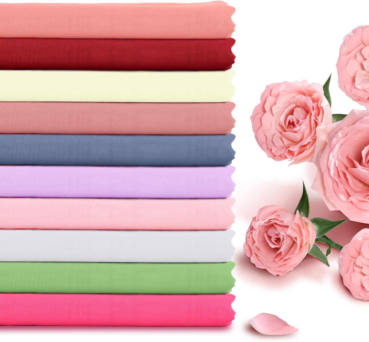 Horbaunal Dusty Rose Chiffon Fabric by The Yard, 1 Yard Continuous Sheer Fabric 59" Wide Soft Draping Fabric for Wedding Arch Draping Party Backdrop DIY Sewing