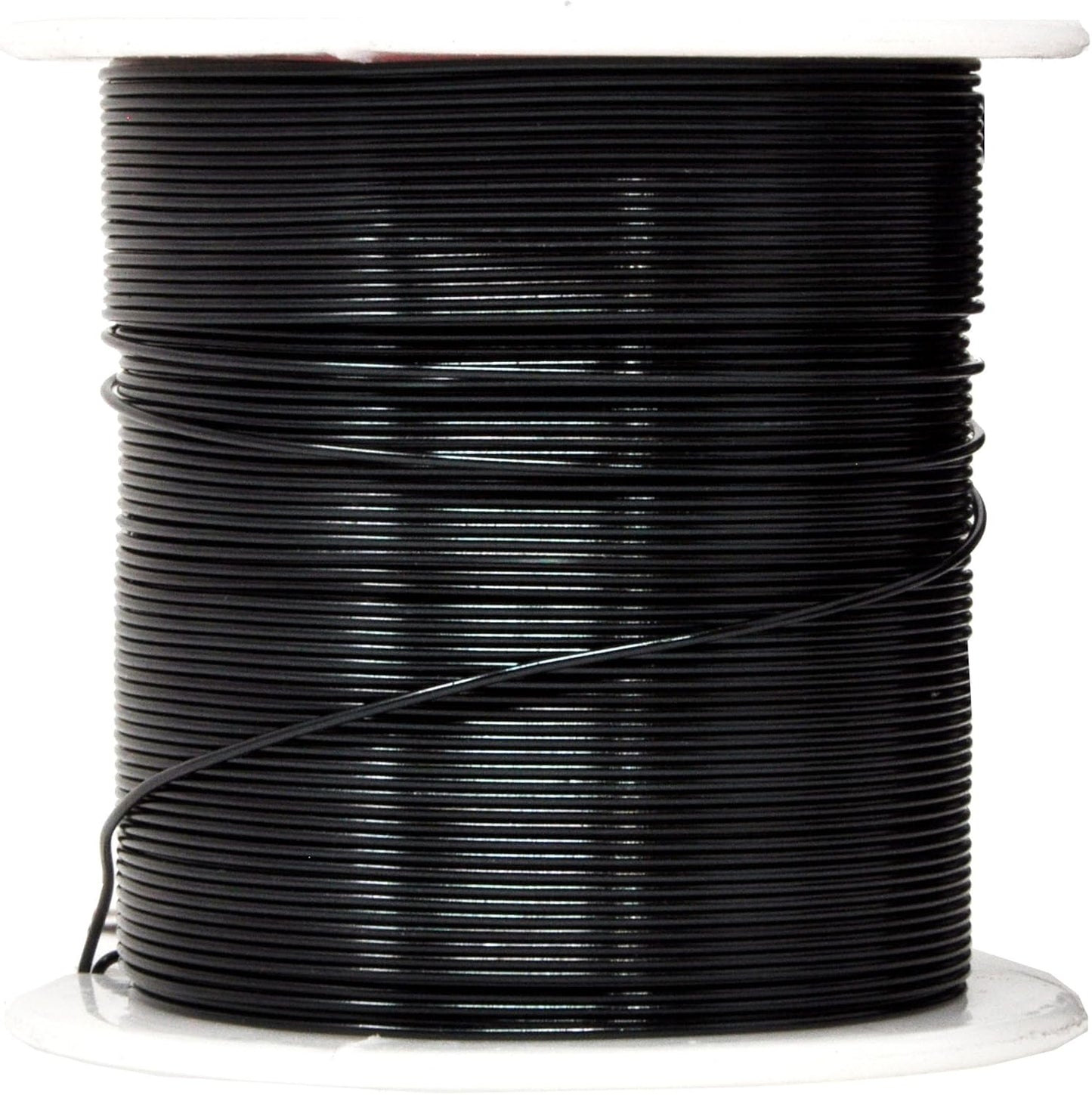 Mandala Crafts 22 Gauge Anodized Aluminum Craft Wire for Jewelry Making - 450 FT Colored Flexible Silver Black Wire - Bendable for Bonsai Armature Crafting Sculpting