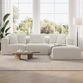 Novilla 106" Modular Sectional Sofa, Modern Cloud Sectional Couch by Novilla