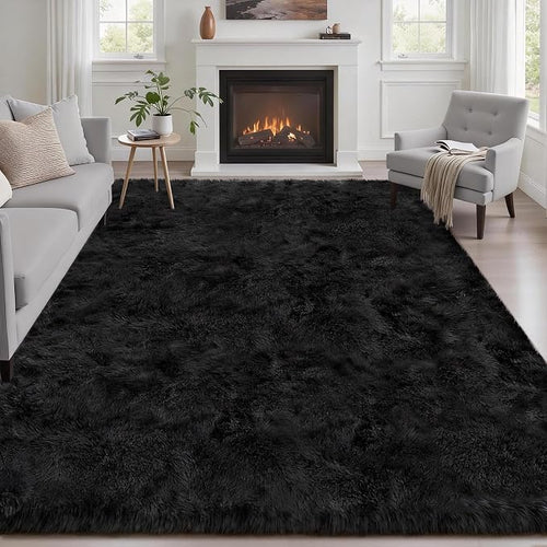 6x9 Area Rugs for Living Room Bedroom: Ultra Soft Fluffy Shag Rug Upgrade by Luxturiy