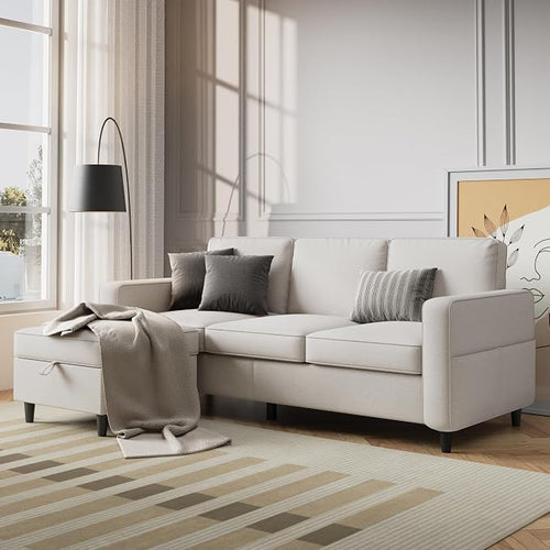 78" Sectional Sofa Couches for Living Room, Convertible L Shaped Couch by Lonkwa